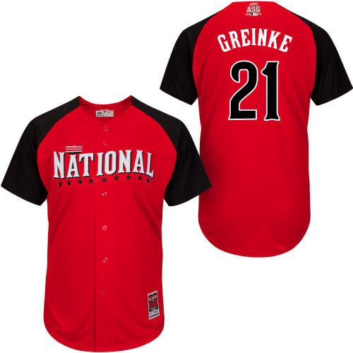 National League Authentic #21 Greinke 2015 All-Star Stitched Jersey